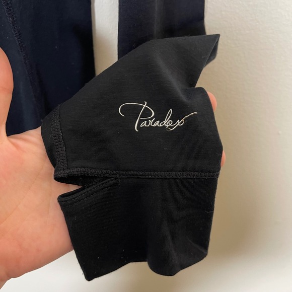 Paradox Black Drirelease Merino Wool Blend 1/4 Zip Long Sleeve Pullover M - Picture 2 of 7